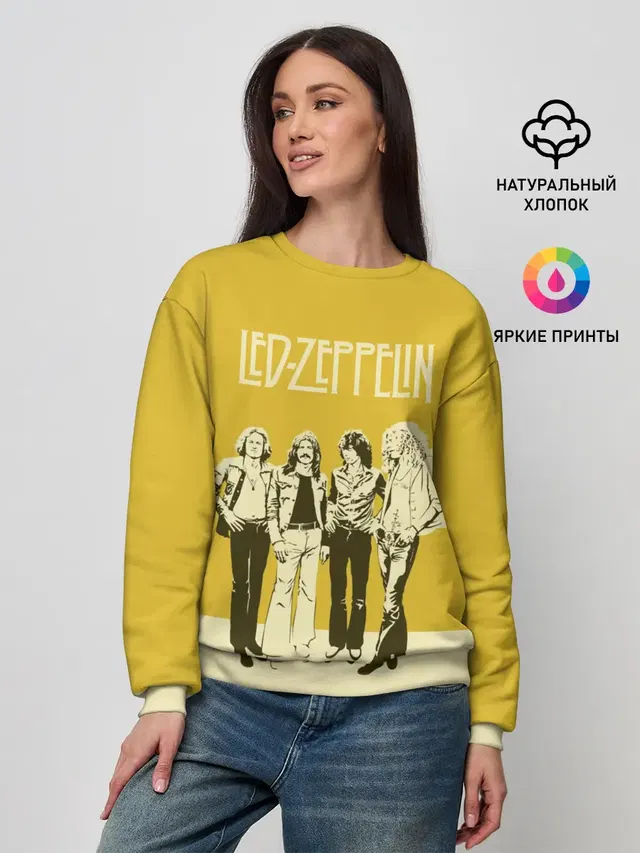 Женский свитшот с принтом «Led Zeppelin»