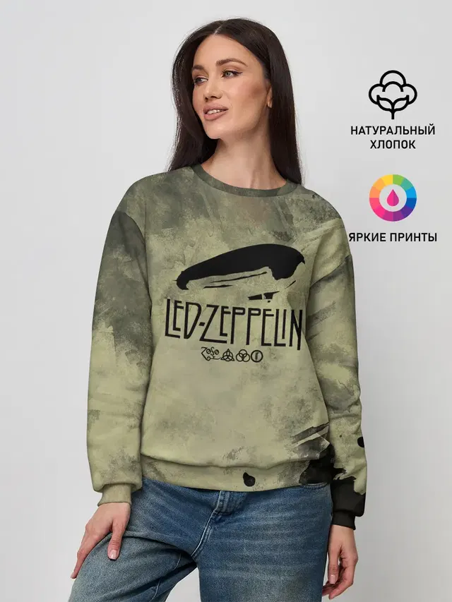 Женский свитшот с принтом «Led Zeppelin»