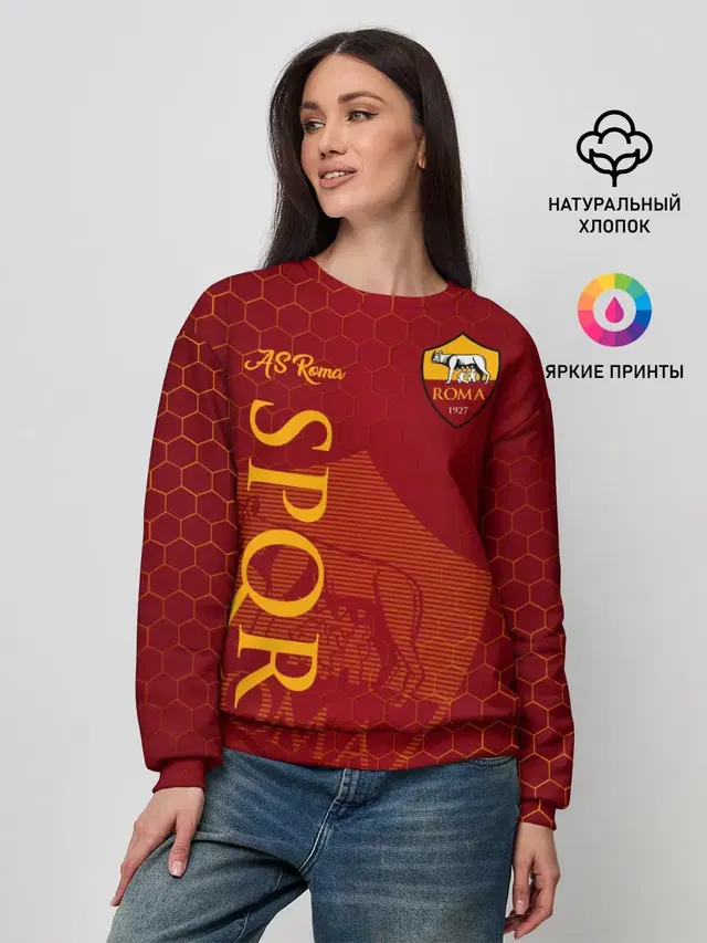 Женский свитшот с принтом «Roma»