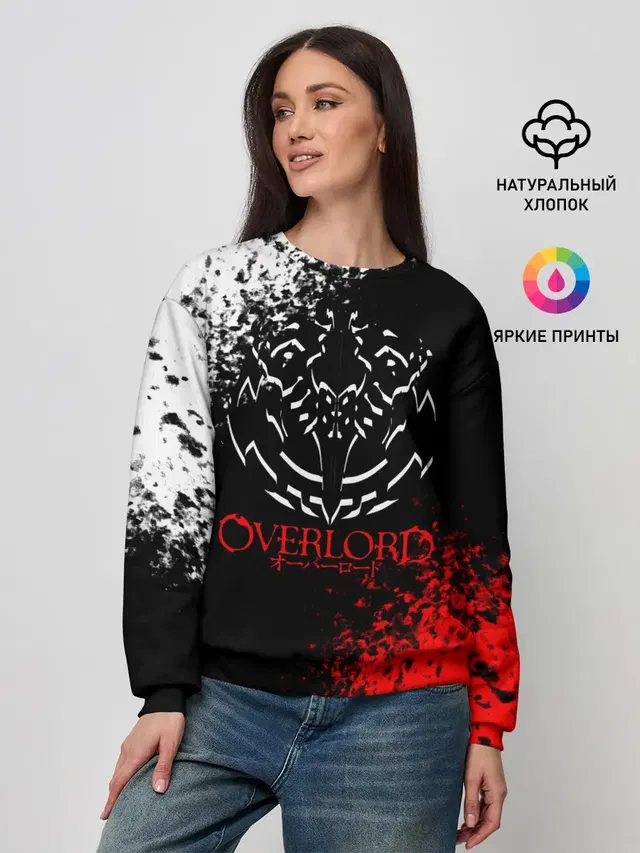 Оверлорд лого краснобелый