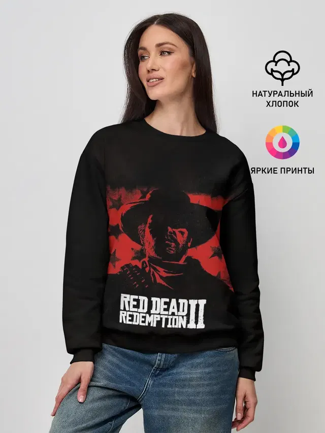 Женский свитшот с принтом «Red Dead Redemption»