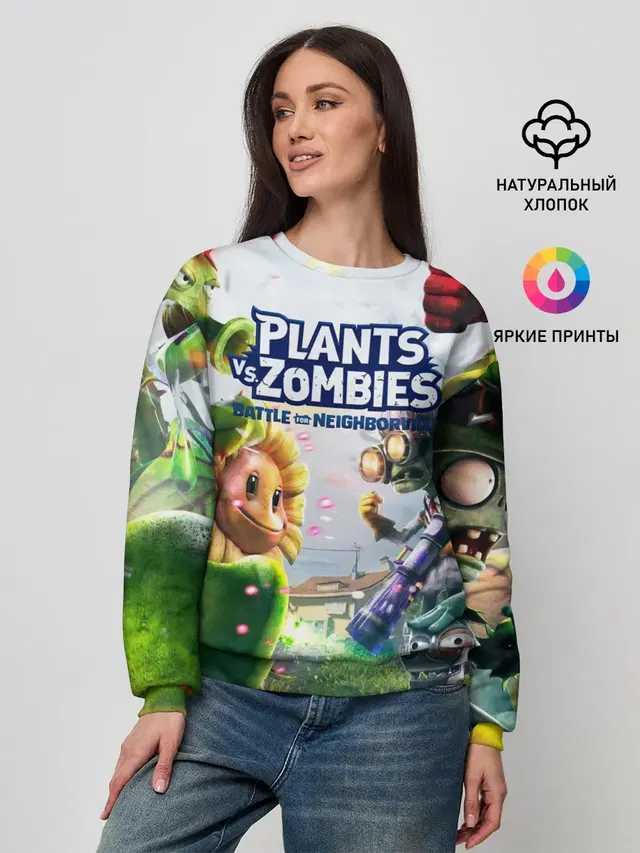 Женский свитшот с принтом «Peashooter»