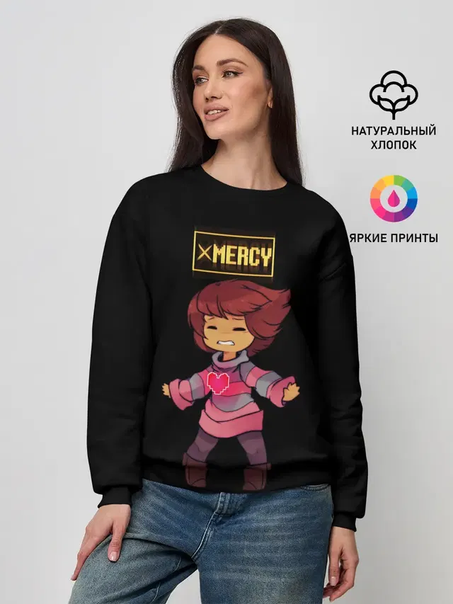 Женский свитшот с принтом «Undertale Frisk»