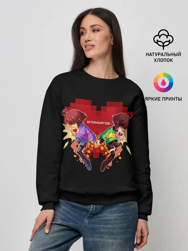 Женский свитшот с принтом «Undertale»