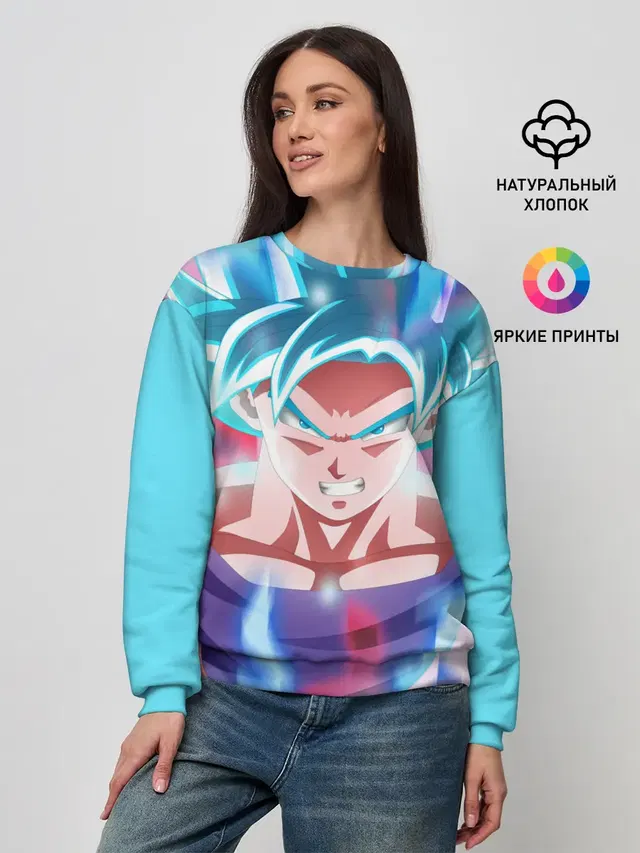 Женский свитшот с принтом «Dragon ball — Гоку»
