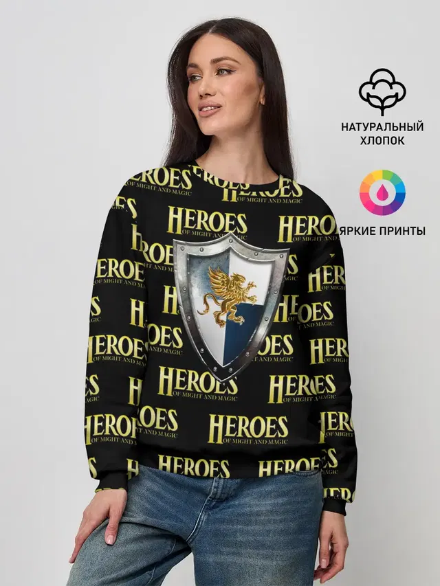 Женский свитшот с принтом «Heroes — Heroes of Might and Magic»