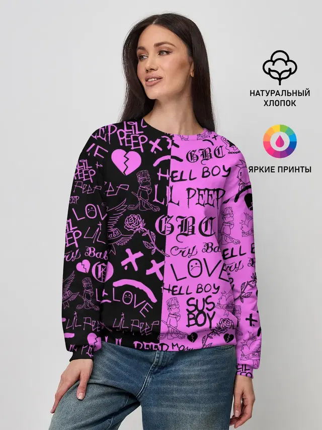 LIL PEEP LOGOBOMBING BLACK PINK
