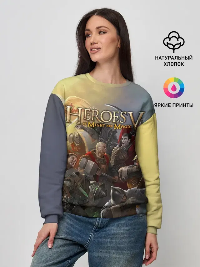Женский свитшот с принтом «Heroes — Heroes of Might and Magic»
