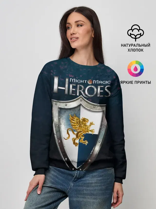 Женский свитшот с принтом «Heroes — Heroes of Might and Magic»