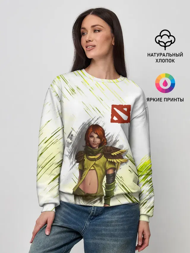Женский свитшот с принтом «Dota2 — Windranger»
