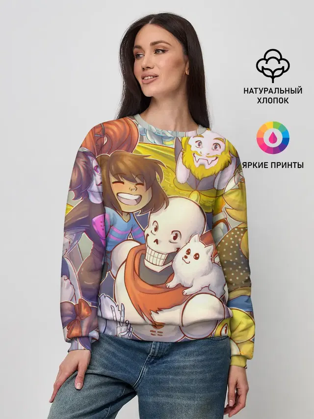 Женский свитшот с принтом «Asgore Dreemurr»
