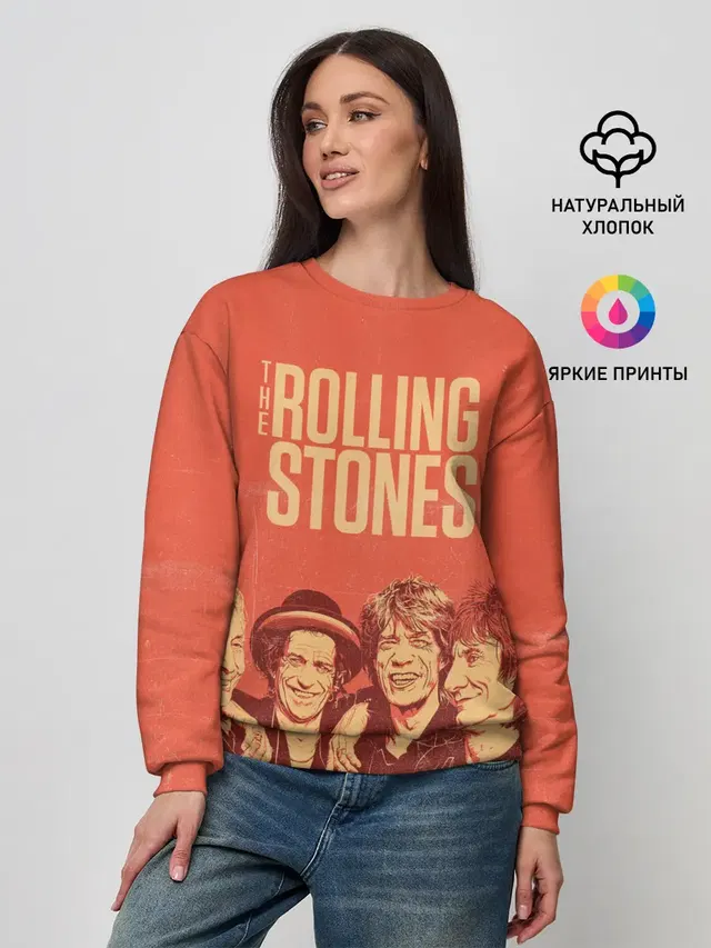 Женский свитшот с принтом «Rolling Stones — The Rolling Stones»