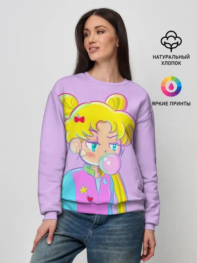Женский свитшот с принтом «Senshi Squad»