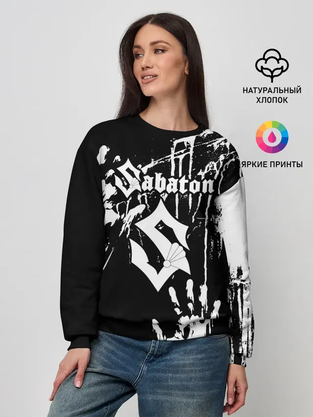 Женский свитшот с принтом «Sabaton»