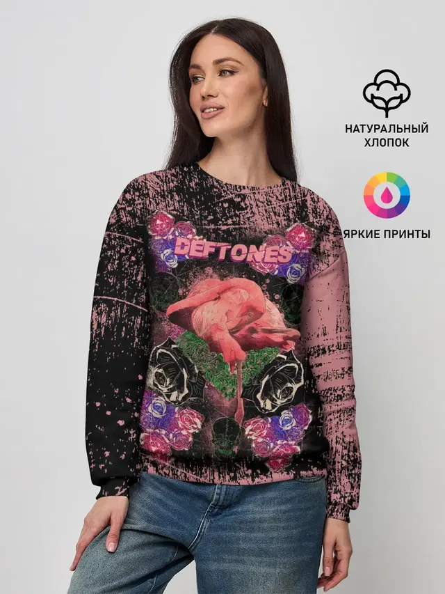 Женский свитшот с принтом «Deftones»