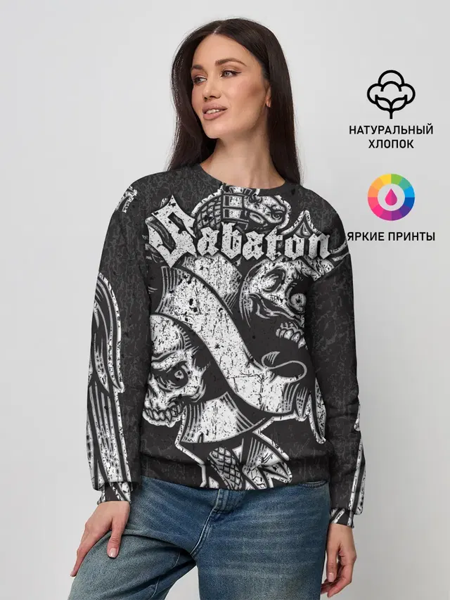 Женский свитшот с принтом «Sabaton»