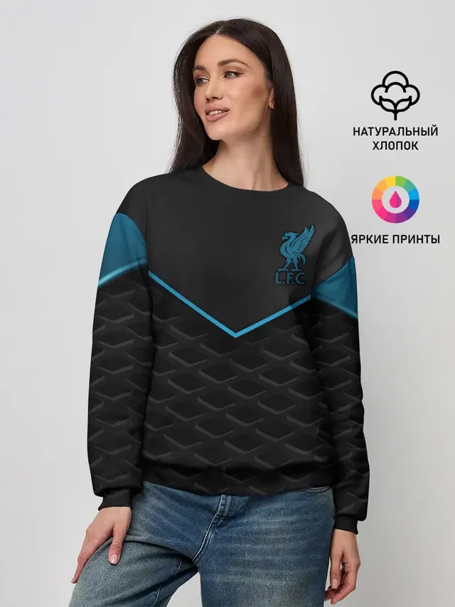 Женский свитшот с принтом «Football — Liverpool F.C.»