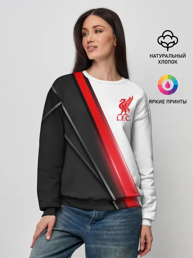 Женский свитшот с принтом «Liverpool bird crest — Liverpool F.C.»