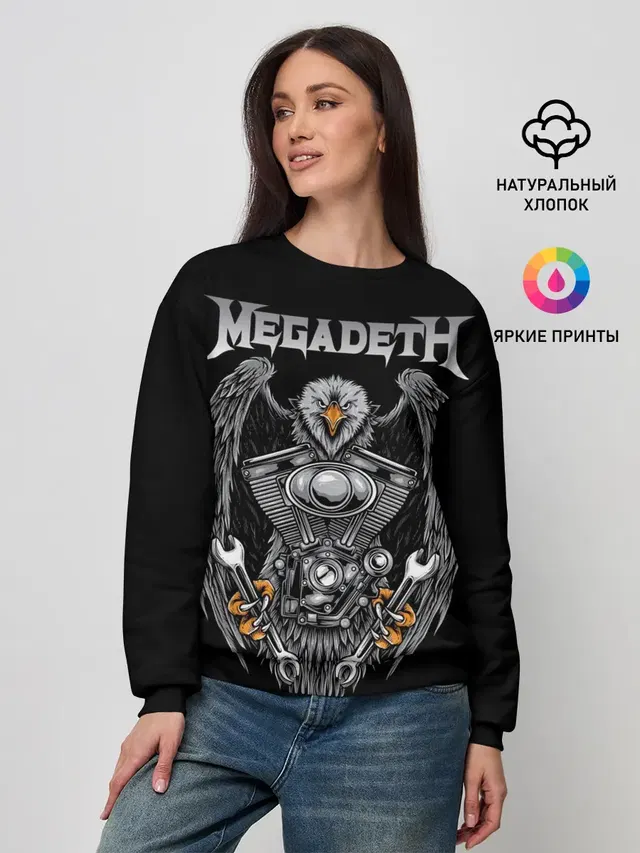 Женский свитшот с принтом «Megadeth»
