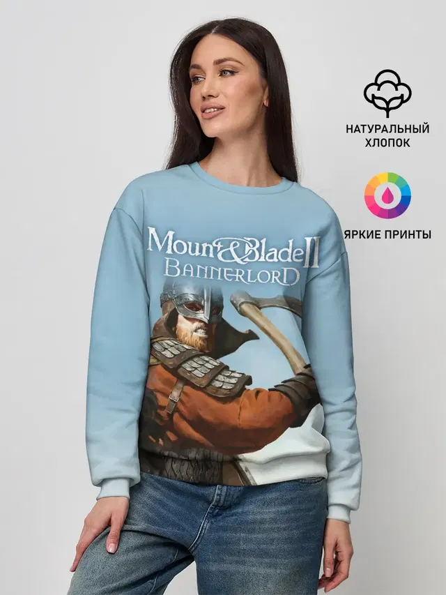 Женский свитшот с принтом «Mount and Blade — Mount and Blade 2»