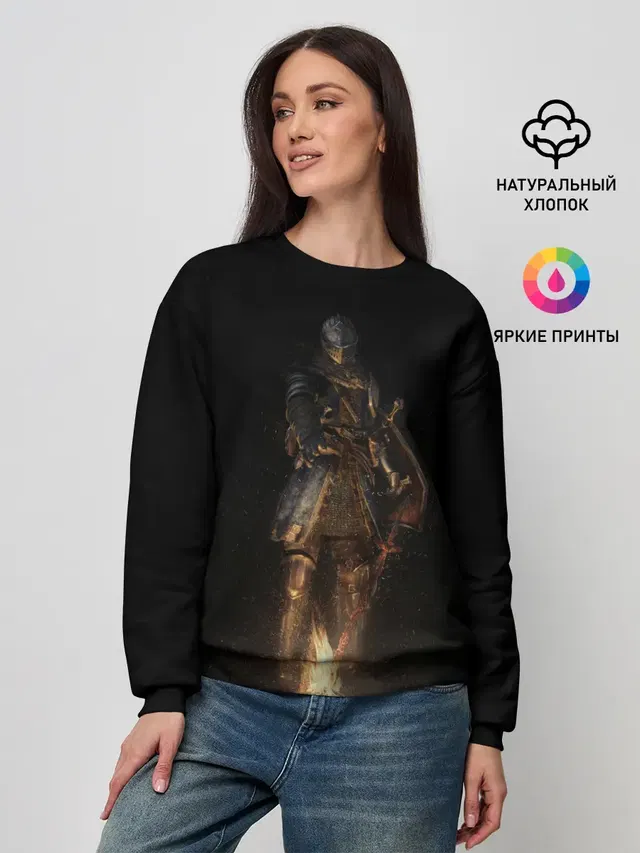 Женский свитшот с принтом «Dark Souls One»