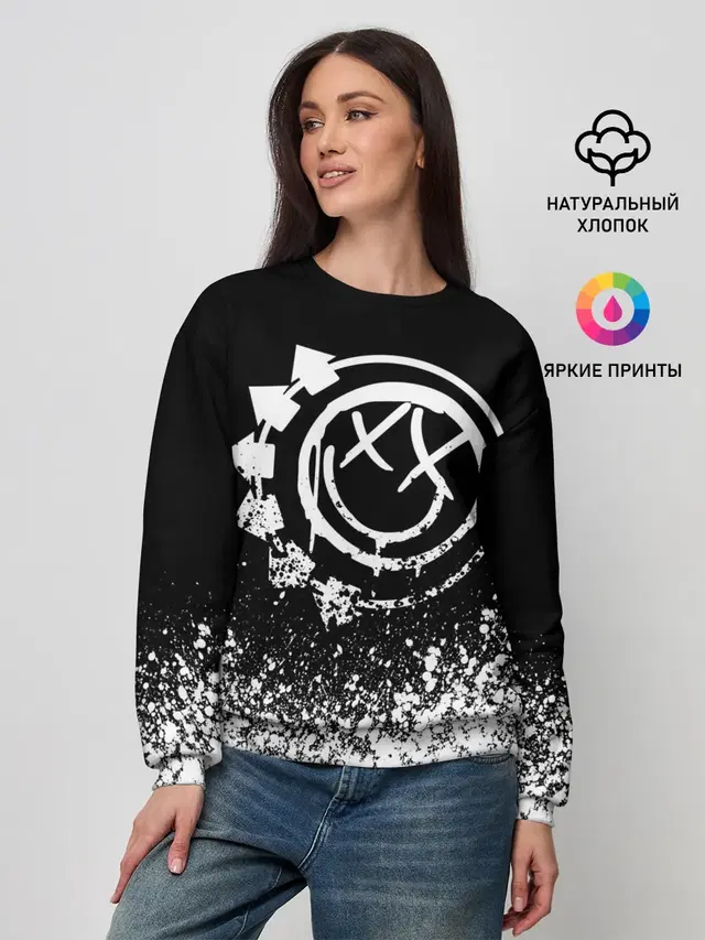Женский свитшот с принтом «Blink 182»