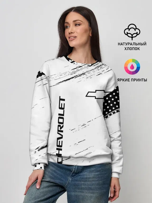 Женский свитшот с принтом «Chevrolet»