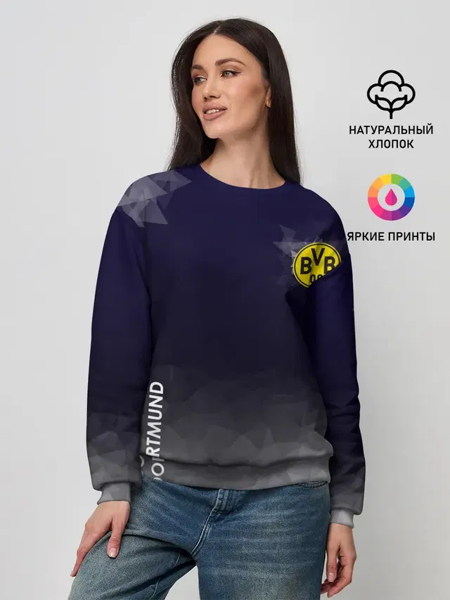 Женский свитшот с принтом «Low poly»