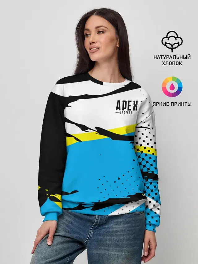 Женский свитшот с принтом «Halftone»