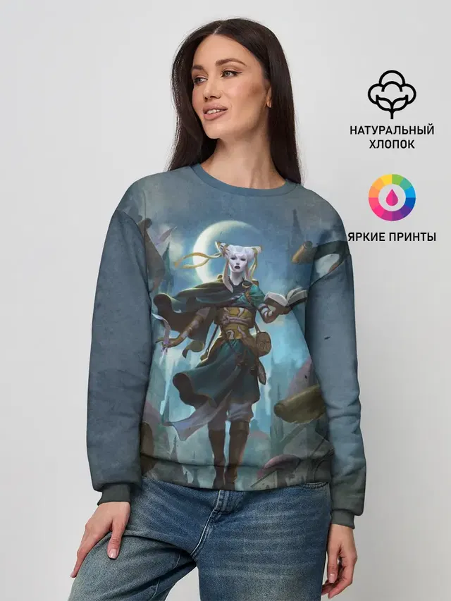Женский свитшот с принтом «Magic:The Gathering — Tamiyo»