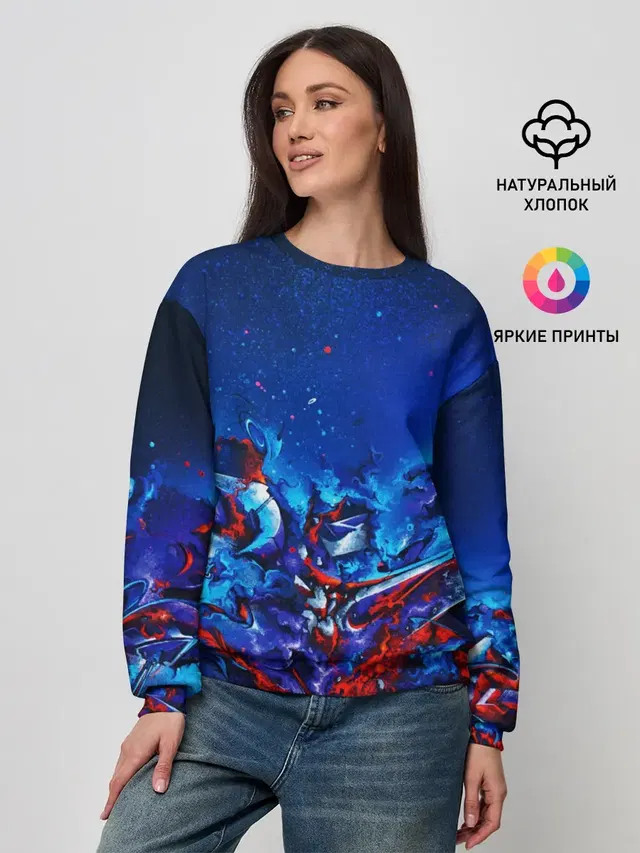 Женский свитшот с принтом «Casual Color | Style»