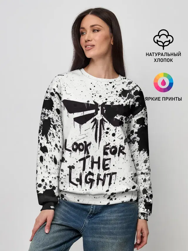 Женский свитшот с принтом «Ink splatter»
