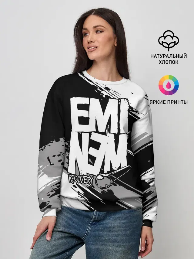 Женский свитшот с принтом «Eminem»