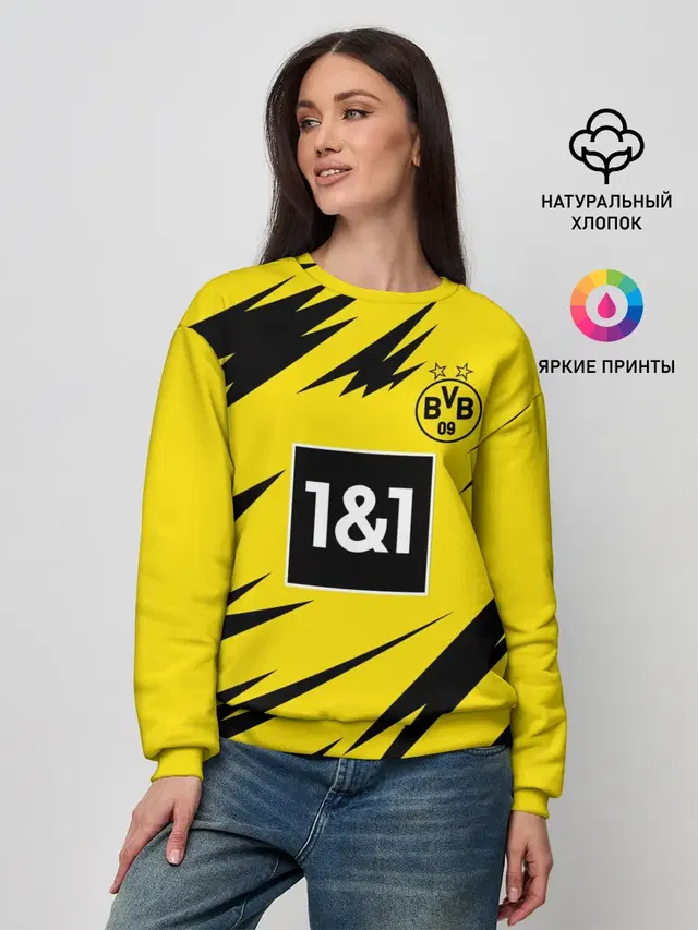 Женский свитшот с принтом «Borussia — Reus Borussia Dortmund 20-21»