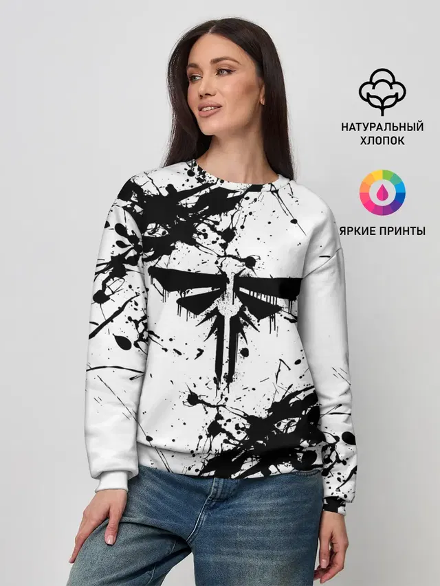 Женский свитшот с принтом «Drip art»