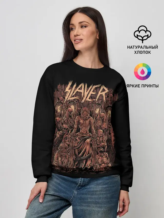 Женский свитшот с принтом «Slayer»