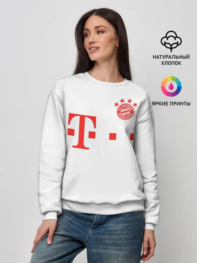 Женский свитшот с принтом «Bayern Munchen — FC Bayern M?nchen 20/21»
