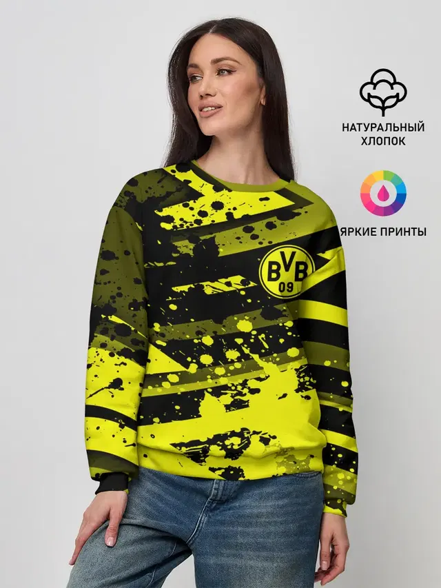 Женский свитшот с принтом «Borussia — Borussia Dortmund»