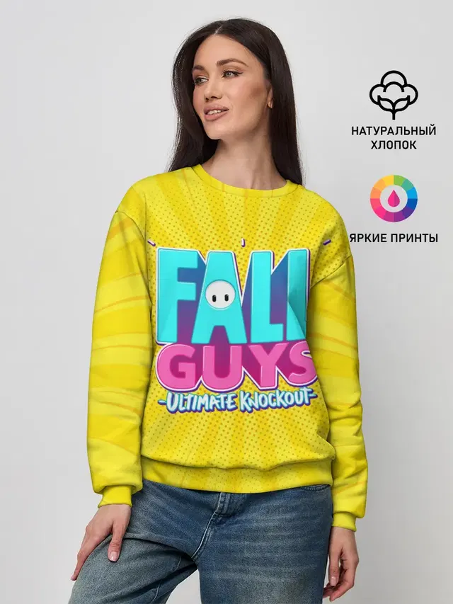 Женский свитшот с принтом «Fall Guys»