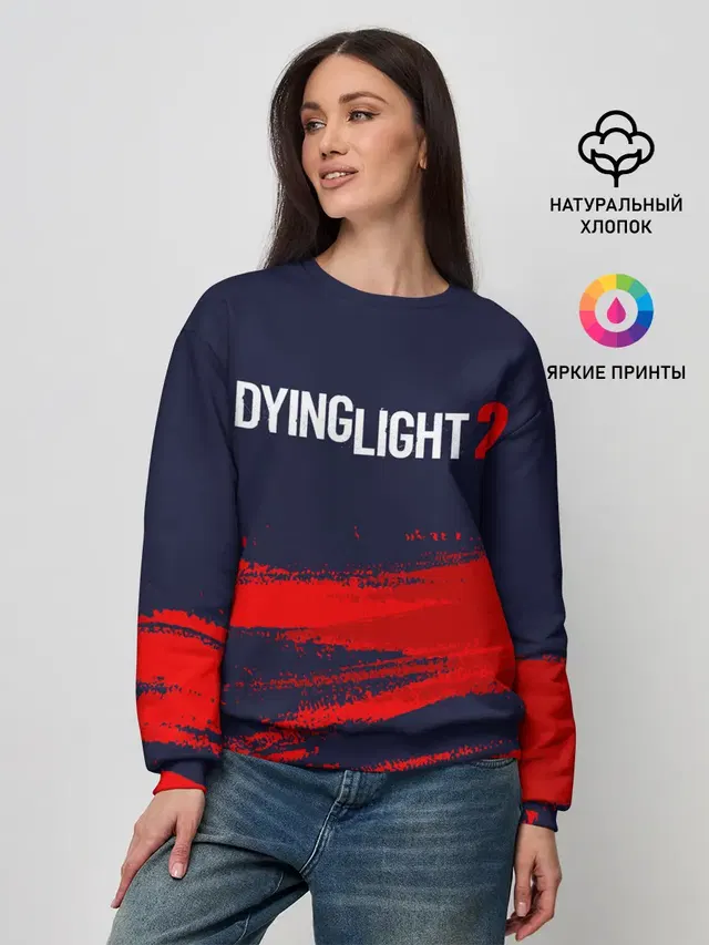 Женский свитшот с принтом «Dying Light — DYING LIGHT 2 — ДАИНГ ЛАЙТ»