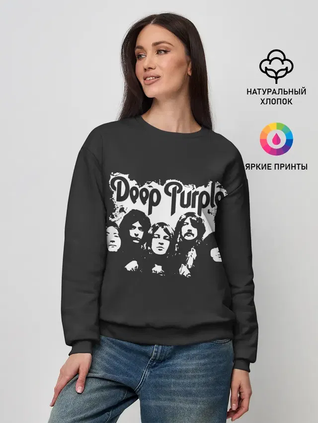 Женский свитшот с принтом «Deep Purple»