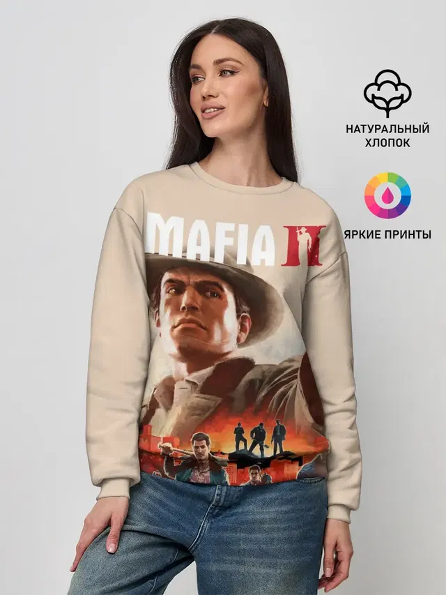 Женский свитшот с принтом «Mafia — Mafia II»