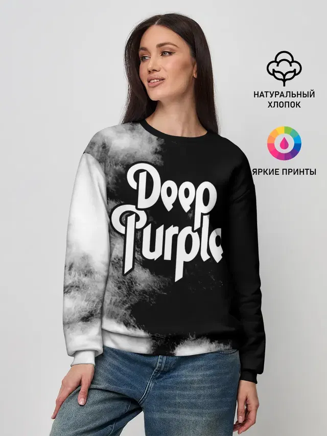 Женский свитшот с принтом «Deep Purple»