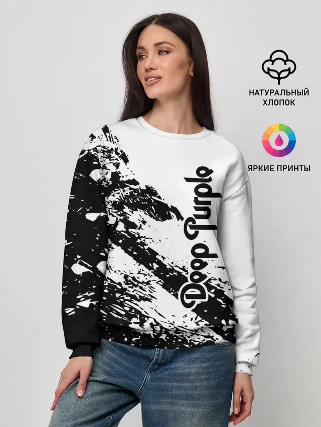 Женский свитшот с принтом «Deep Purple»