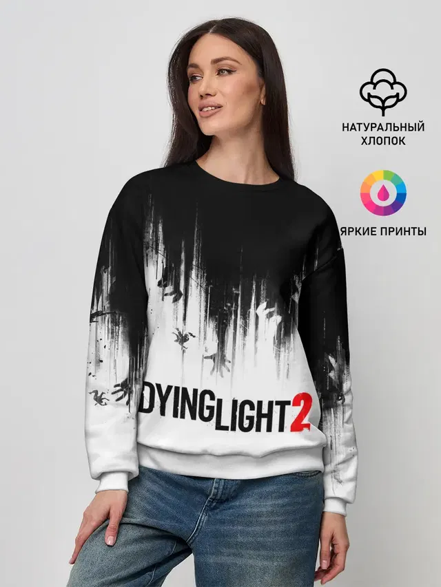 Женский свитшот с принтом «Dying Light — Dying Light 2»