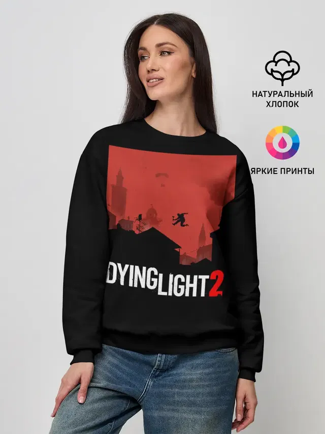 Женский свитшот с принтом «Dying Light — Dying Light 2»