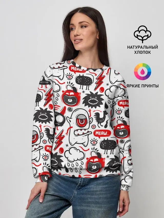 Женский свитшот с принтом «Pop Art»