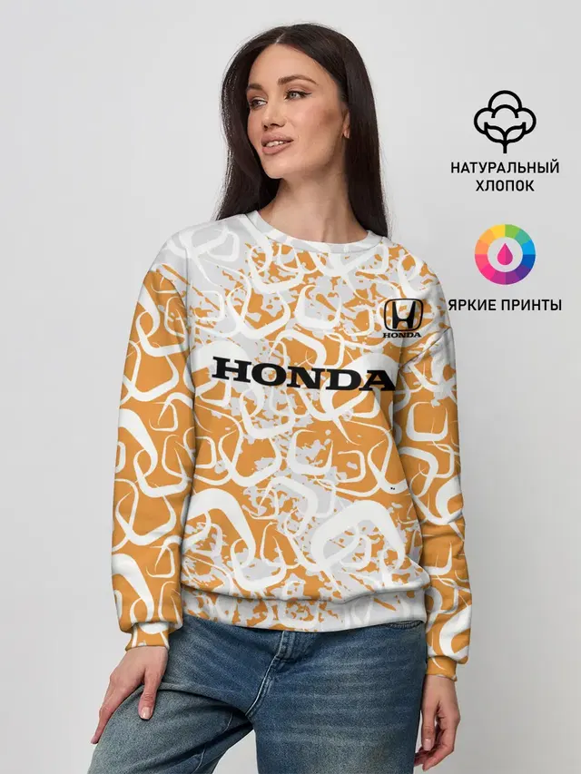 Женский свитшот с принтом «Honda»
