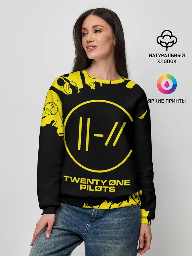 Женский свитшот с принтом «Trench logo — 21 PILOTS»