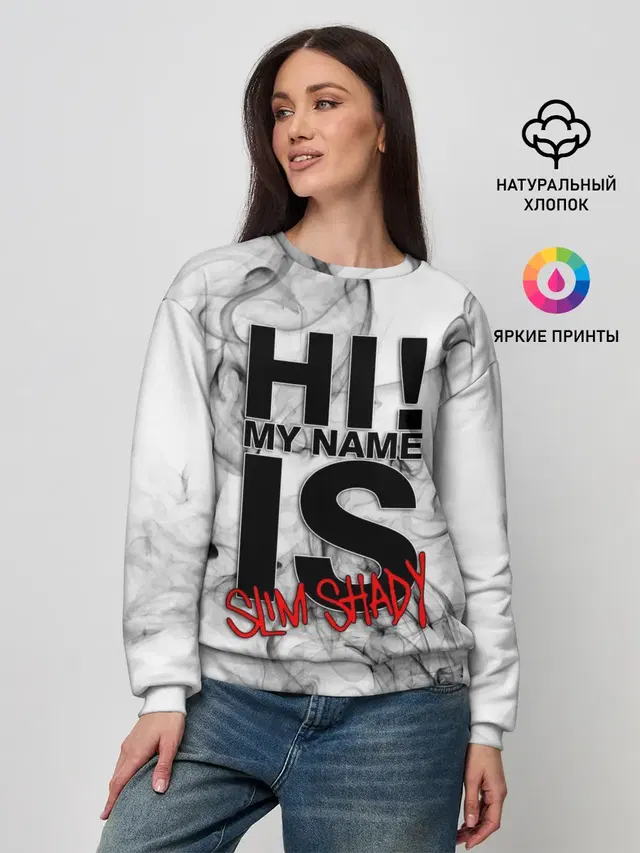 Женский свитшот с принтом «Eminem»